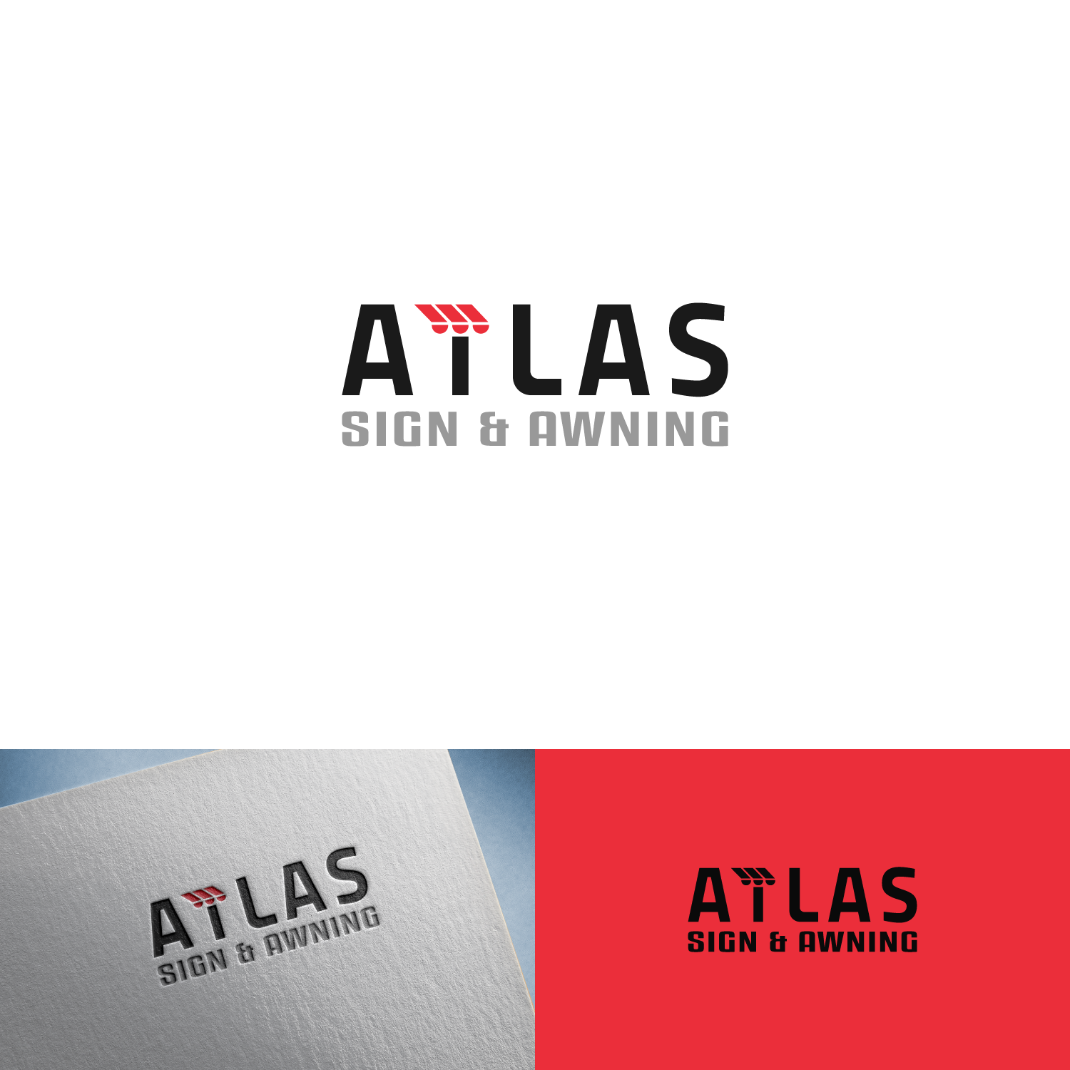 Professional, Conservative, Advertising Logo Design for Atlas Sign