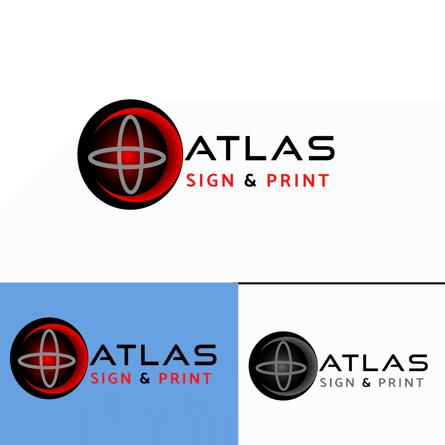 Logo Design by Kreative Life for Atlas Sign & Awning Company | Design #20868011