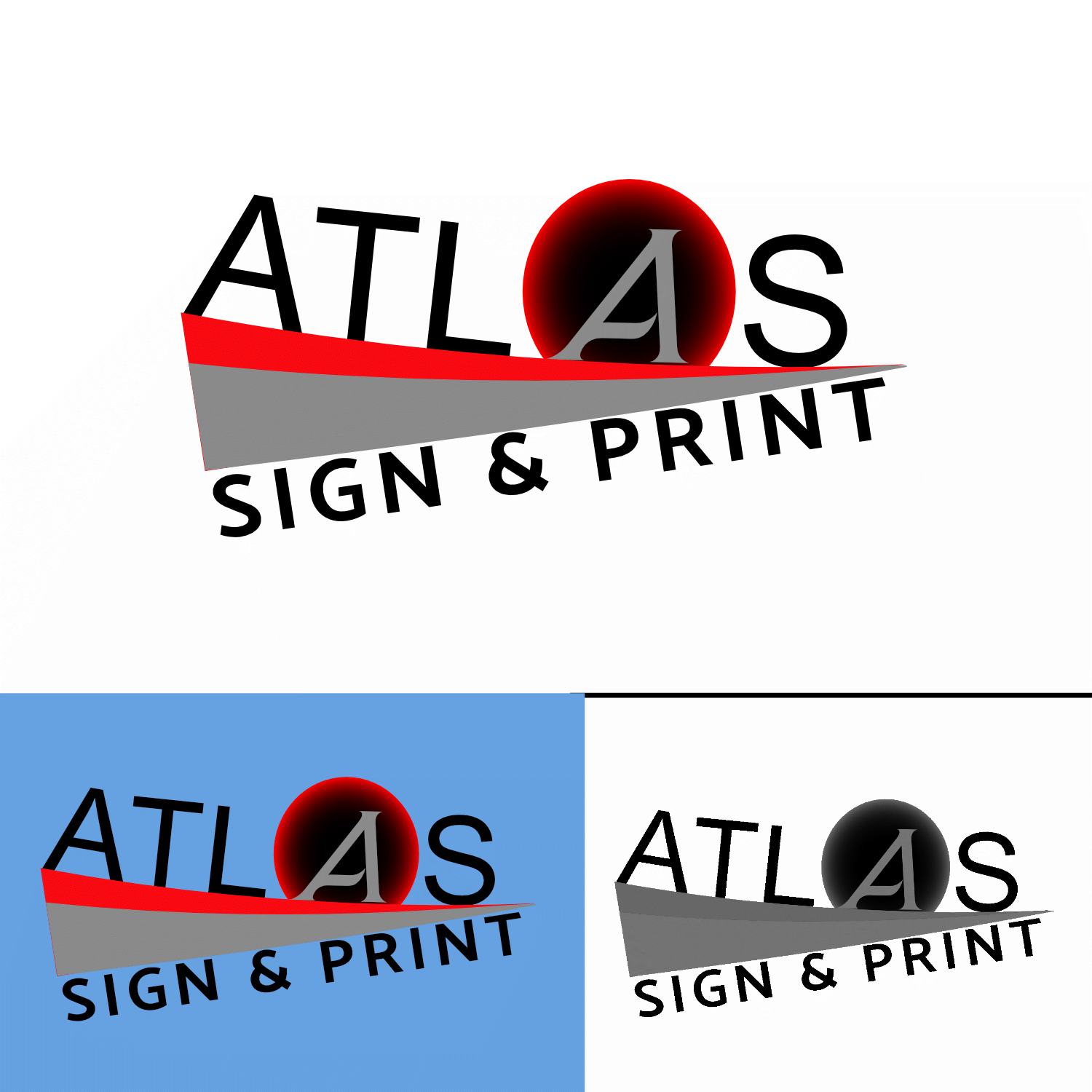 Professional, Conservative, Advertising Logo Design for Atlas Sign