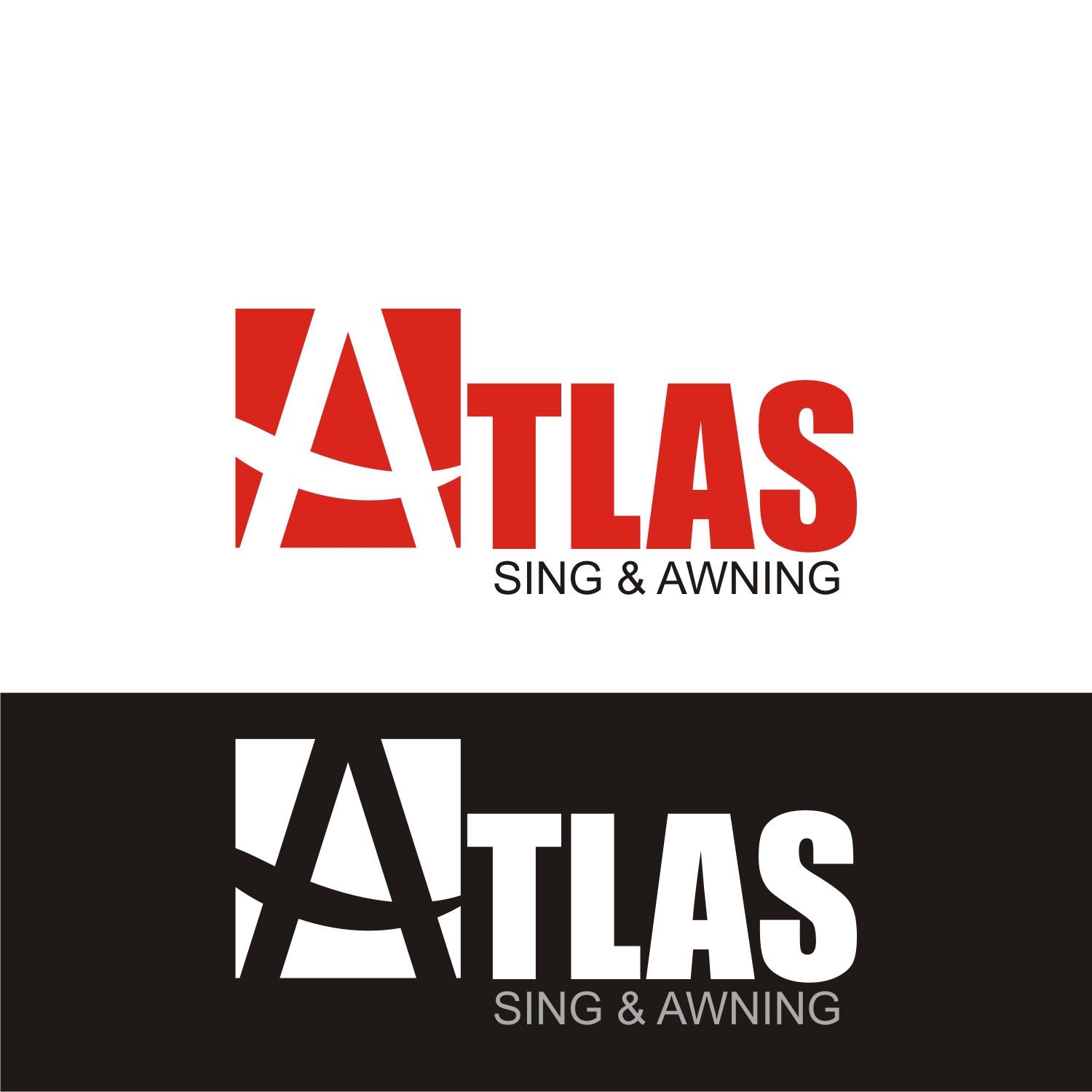 Diseño de Logo por api4ads para Atlas Sign & Awning Company | Diseño #20908233