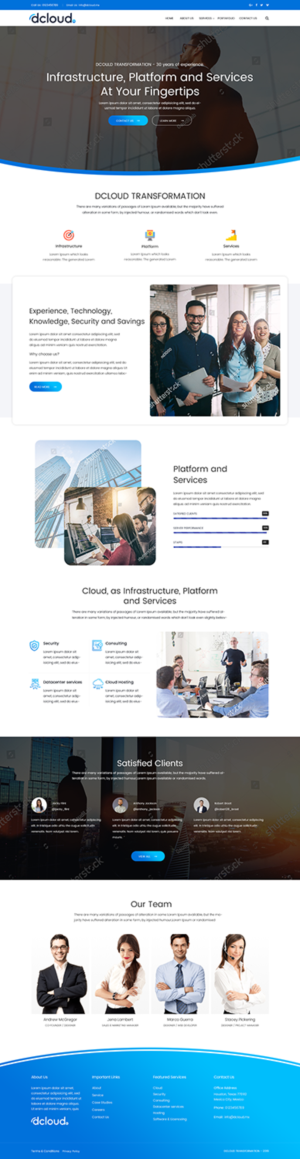 Digital Cloud Transformation | Web Design by Mukarram Haidari