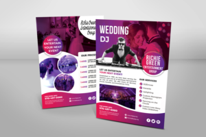 Wedding DJ Services Flyer | Diseño de Flyer por Ena