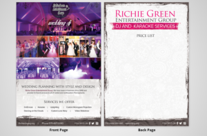 Wedding DJ Services Flyer | Diseño de Flyer por SAI DESIGNS