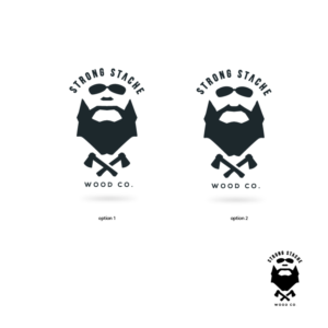 Strong Stache Wood Co. | Logo Design by The RANFOUR Project
