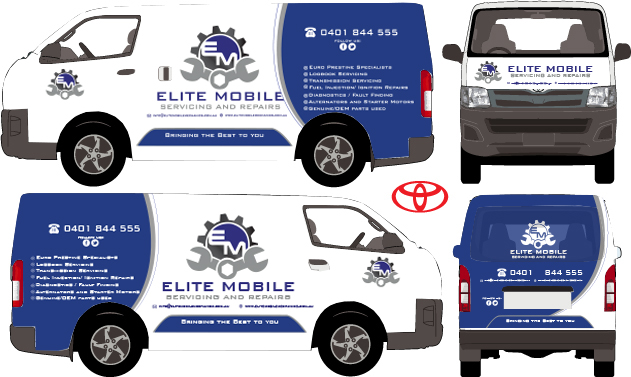 Car Wrap Design by josep.w08 for Elite mobile servicing and repairs | Design #20858566