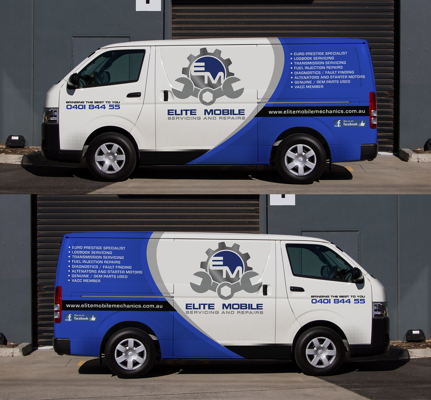 Car Wrap Design by dedenambrol for Elite mobile servicing and repairs | Design #20894129