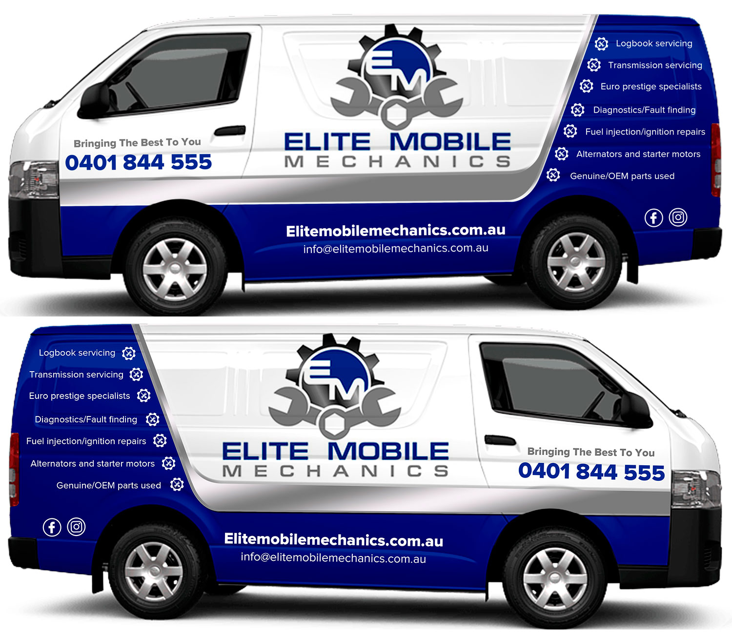 Car Wrap Design by The Faisal for Elite mobile servicing and repairs | Design #20874508