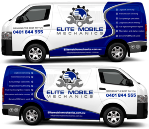 Elite Mobile Servicing and Repairs Van Wrap | Car Wrap Design by The Faisal