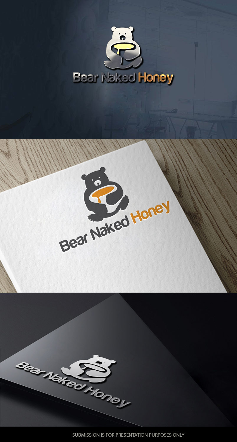 Diseño de Logo por graphicevolution para Bear Naked Honey | Diseño #20864217