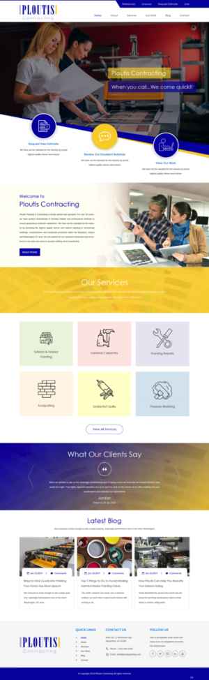 Diseño Web por pb para ploutis contracting | Diseño: #20881143