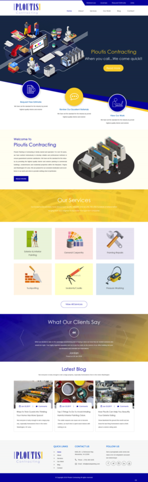 Diseño Web por pb para ploutis contracting | Diseño: #20881144