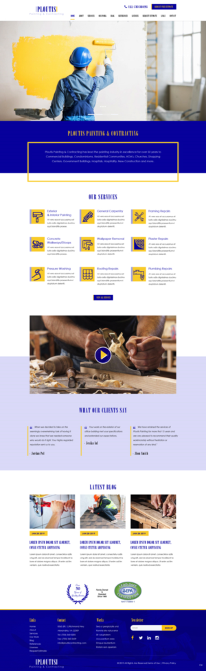 Diseño Web por pb para ploutis contracting | Diseño: #20881147