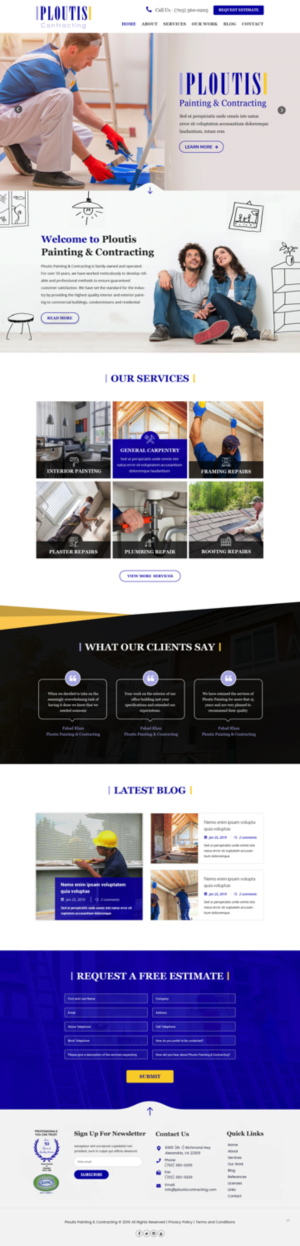Diseño Web por pb para ploutis contracting | Diseño: #20881148