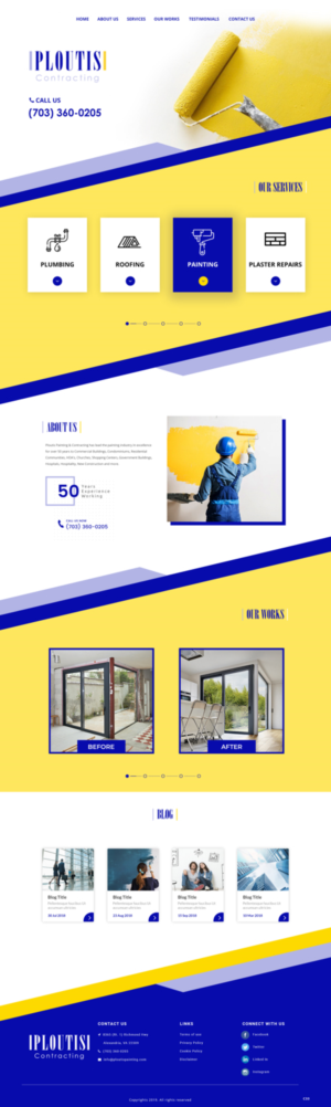 Diseño Web por pb para ploutis contracting | Diseño: #20881155