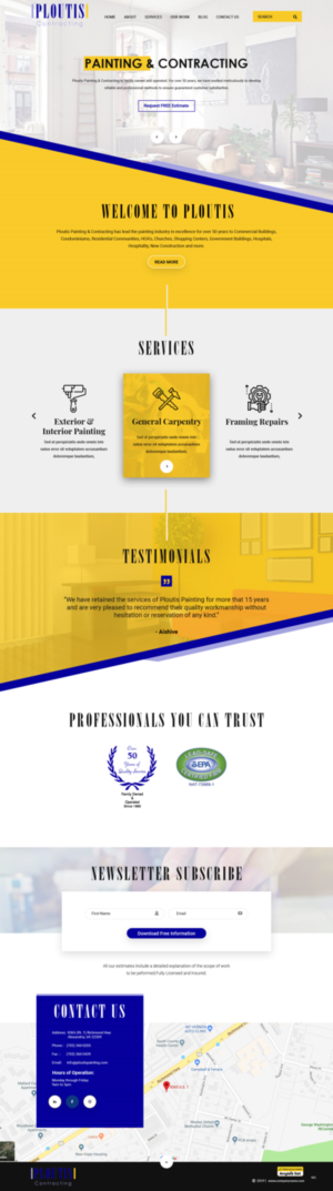Diseño Web por pb para ploutis contracting | Diseño: #20881156
