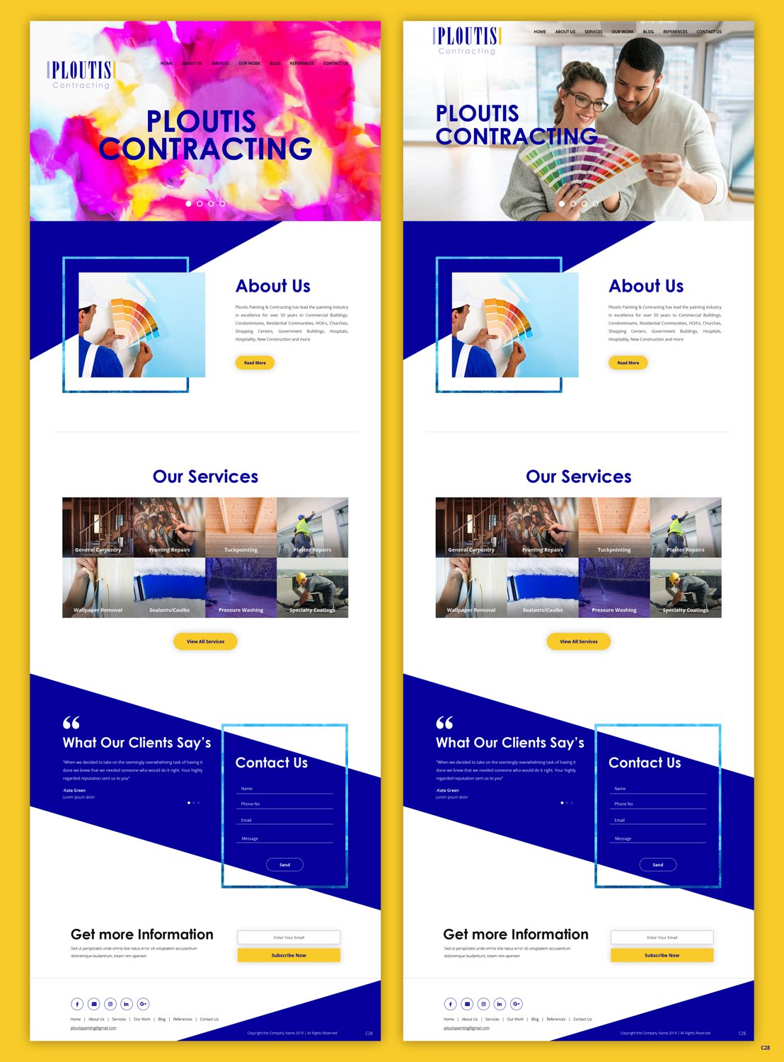 Web-Design von pb für ploutis contracting | Design #20891601