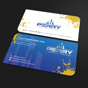 design a construction company business card  | Business Card Design by Sandaruwan
