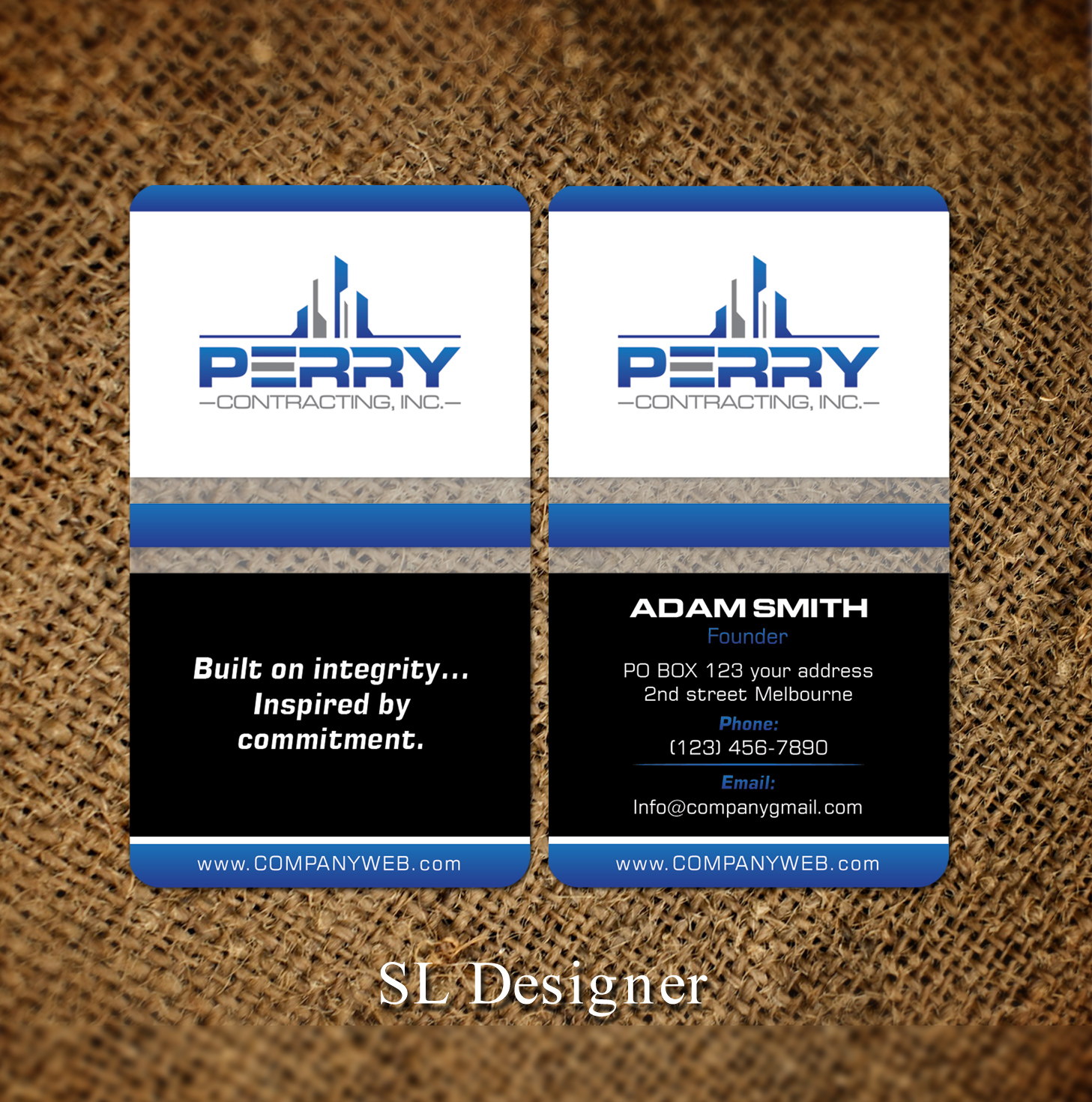 Business Card Design by SL Designer for this project | Design #20869045