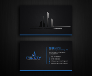design a construction company business card  | Diseño de Tarjeta de Presentación por Moumita_