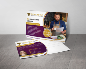 Postkarten-Design von alex989 für Treasure Tax, LLC | Design: #20877683