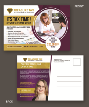 Post card for Tax Preparation Services | Postkarten-Design von innovative earth