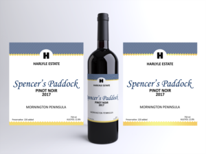 Wine Label for wine bottle (revision) | Graphic Design by IndreDesign