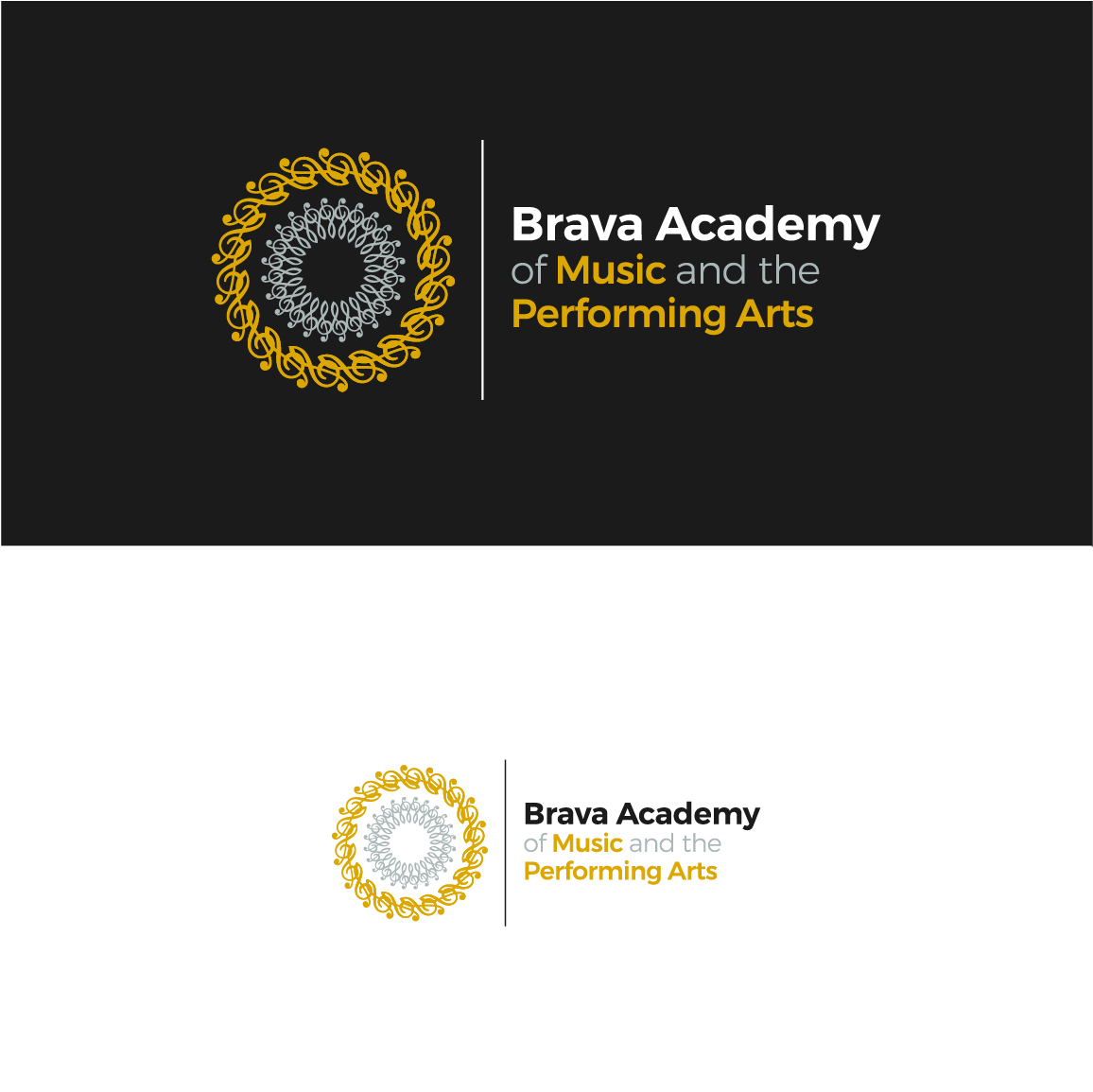Upmarket Elegant Logo Design For Brava Academy Of Music And The Performing Arts By Fanol Ademi Design 20874644