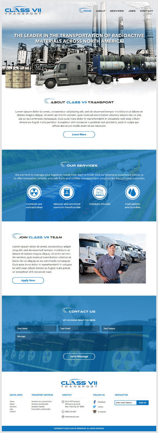 Web-Design von -Marc- für MJ Express | Design #20925430