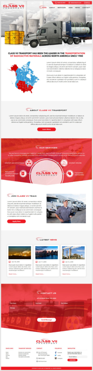 Class VII Transport - Website | Web-Design von -Marc-