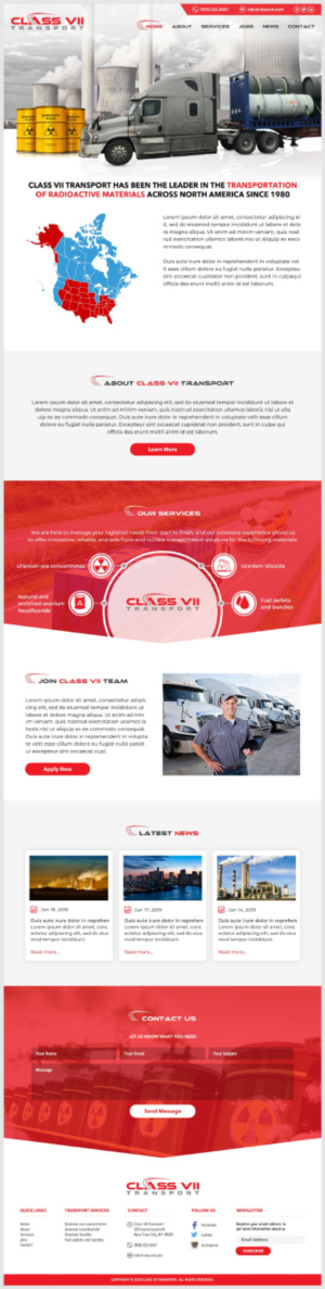 Class VII Transport - Website | Web Design by -Marc-