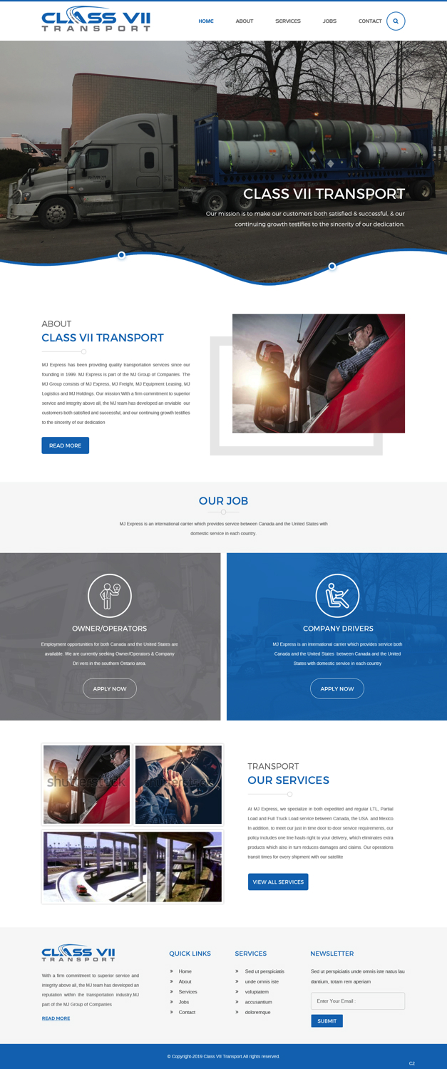 Web Design by pb for MJ Express | Design #20881109