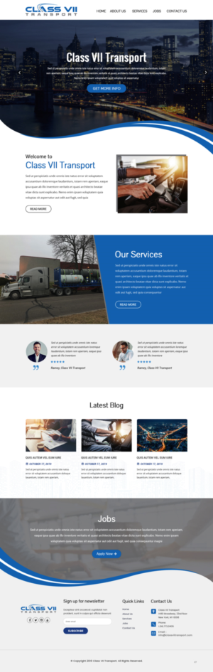 Web Design by pb for MJ Express | Design: #20881110