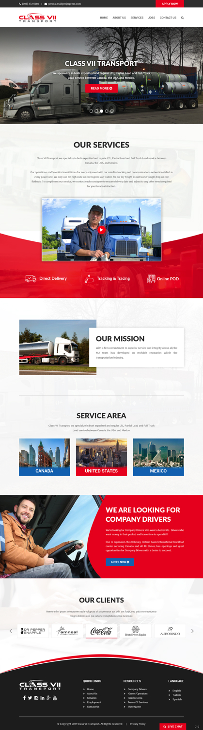 Web Design by pb for MJ Express | Design #20881113
