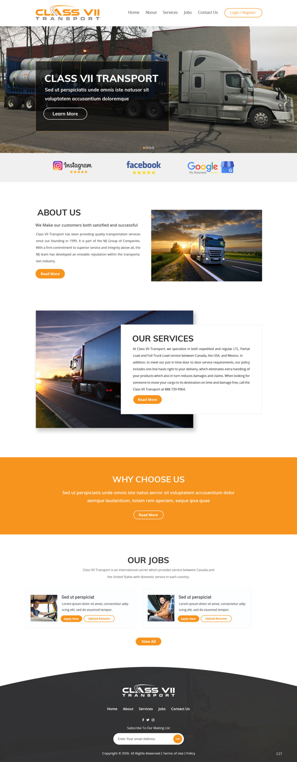 Web Design by pb for MJ Express | Design #20881115