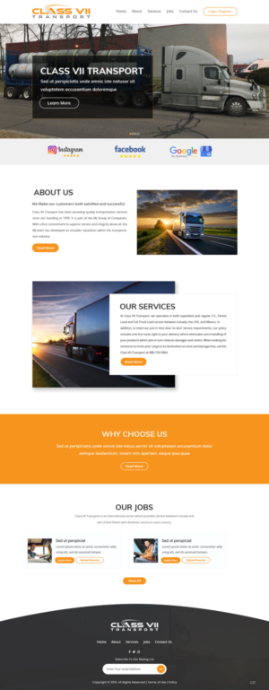 Web Design by pb for MJ Express | Design: #20881115