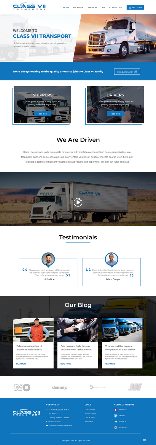 Web-Design von pb für MJ Express | Design #20881126