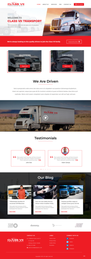 Web Design by pb for MJ Express | Design: #20881128