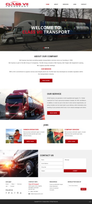 Web Design by pb for MJ Express | Design: #20881139