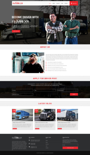 Web Design par Abhinav Katiyar pour MJ Express | Design #20886011