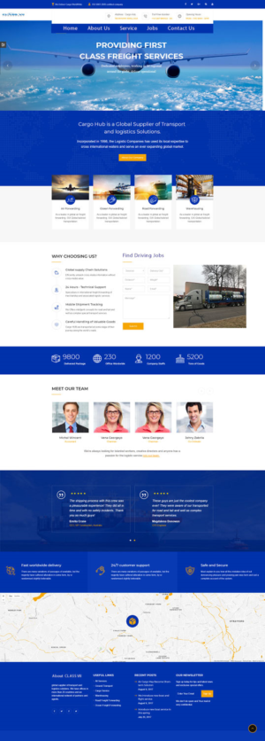 Web Design by farins88 for MJ Express | Design: #20923575