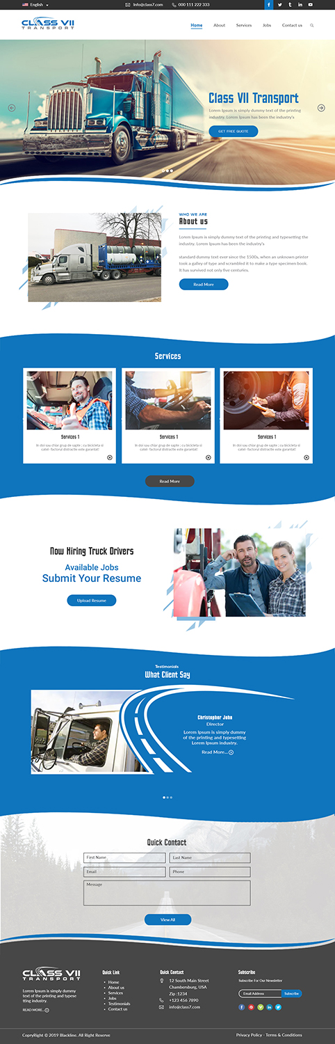 Web Design by bdesigner9 for MJ Express | Design #20918283