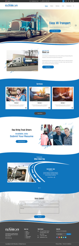 Web Design par bdesigner9 pour MJ Express | Design #20918283
