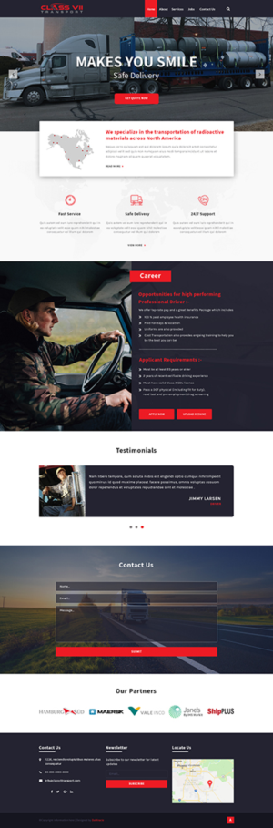 Class VII Transport - Website | Web-Design von Da Miracle