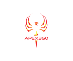 Apex360 is the company name.  The website is www.apex360.io.  My name is Michael Kimelman and I use the 'MK' logo in some of my stuff (below).  Not sure what we could mix in, probably Apex360 at a minimum.  | Logo Design by designA78