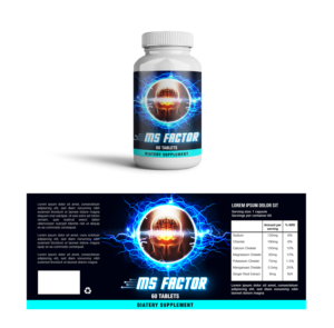 Product Label & Logo for New Supplement | Diseño Gráfico por Pinky 