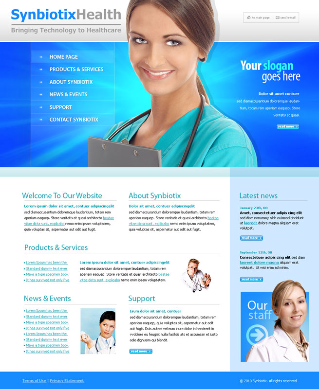 Web Design by LFS Designs for Synbiotix | Design #60847
