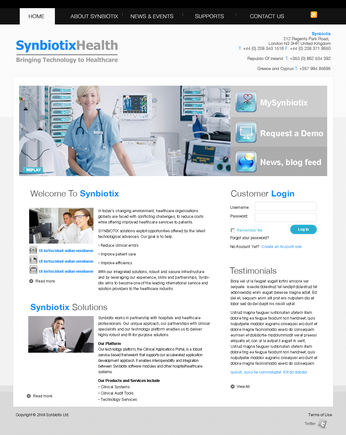 Diseño Web por Urban Ad para Synbiotix | Diseño #59453