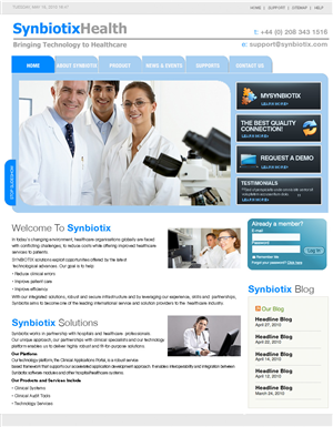 Web-Design von Urban Ad für Synbiotix | Design #60247