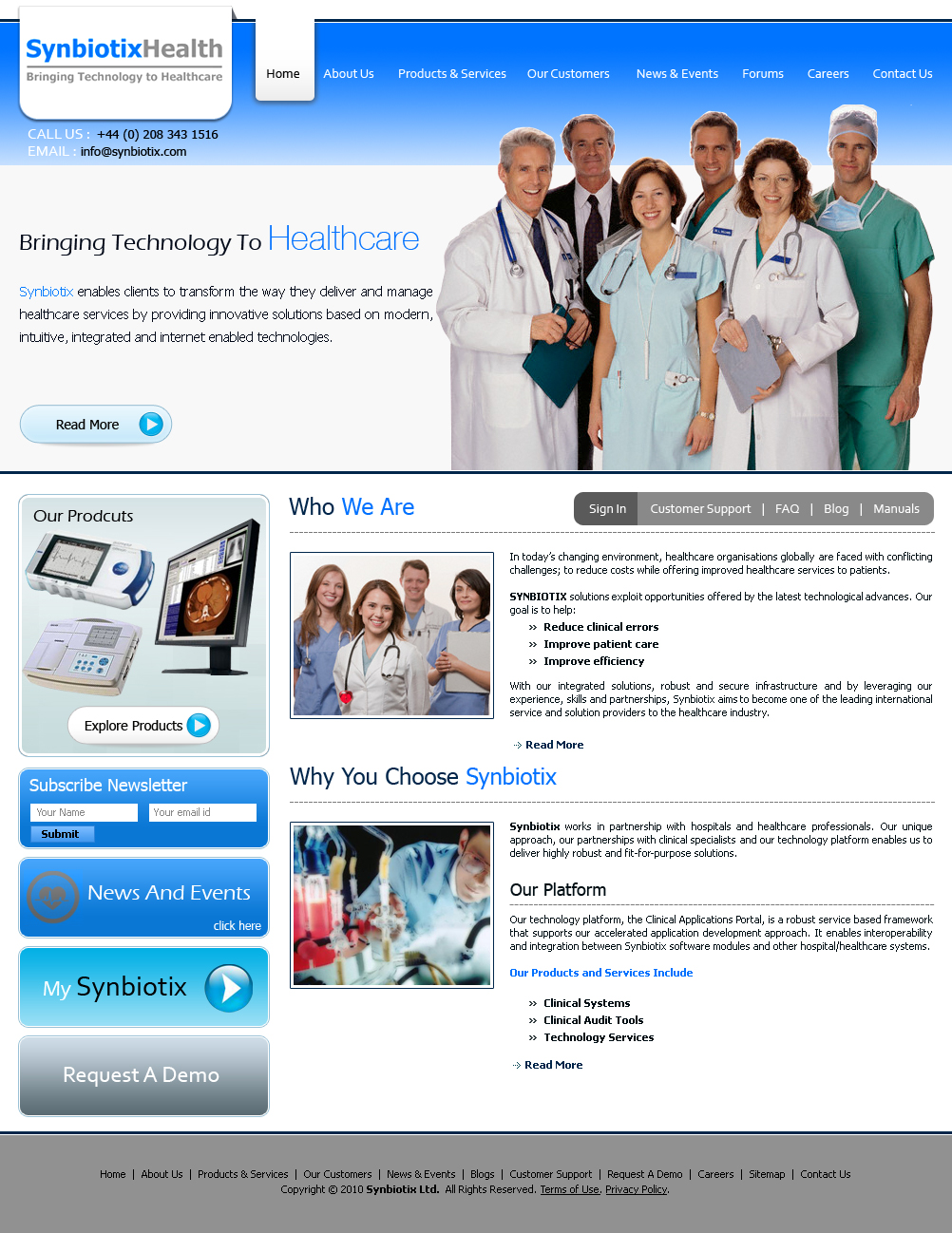 Web Design by Expert Designer for Synbiotix | Design #60484