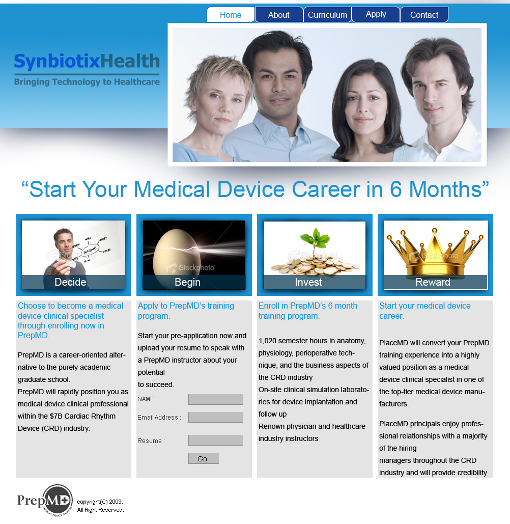 Diseño Web por sandip sengupta para Synbiotix | Diseño #57443
